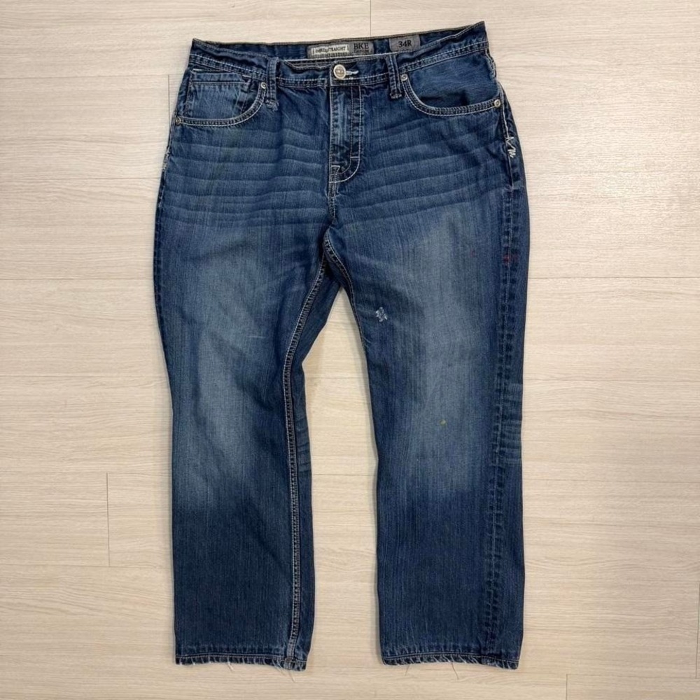 BKE Derek Straight Leg Dark Wash Jeans Men's Size 34 Regular